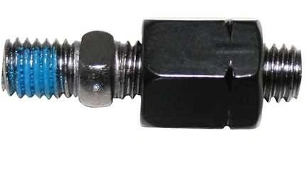 Adaptér závitu zrcátka M8x1,25 levý/ M8x1,25mm pravý - černá PW304-047