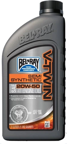 Motorový olej Bel-Ray V-TWIN SEMI SYNTHETIC 20W-50 955 ml