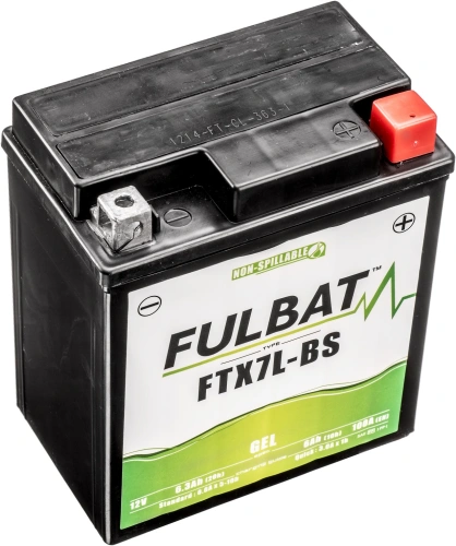 Baterie 12V, FTX7L-BS GEL, 6Ah, 100A, bezúdržbová GEL technologie 113x70x130 FULBAT (aktivovaná ve výrobě) M310-220