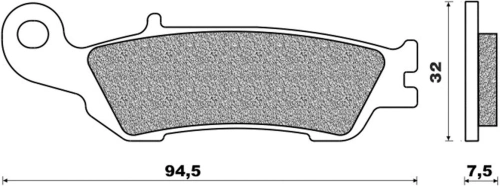 Brzdové destičky (směs OFF ROAD DIRT SINTERED) NEWFREN (2 ks v balení) M502-530