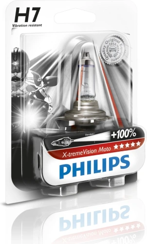 Žárovka Philips X-Treme Vision Moto H7 12V 55W (1ks) +100% světla
