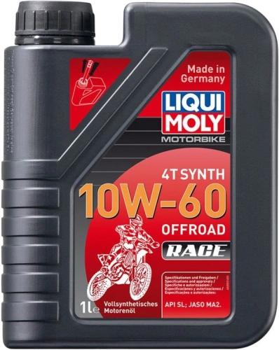 LIQUI MOLY Motorbike 4T Synth 10W60 Offroad Race, plně syntetický motorový olej 1 l