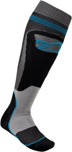 Ponožky MX PLUS-1 2022, ALPINESTARS (černá/tyrkysová)