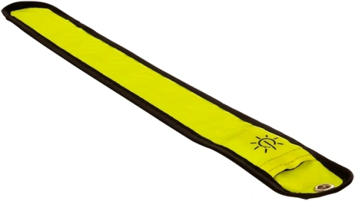 Reflexní pásek Bright Halo se světlem z optických vláken, OXFORD (žlutá fluo, rozměry D x Š = 353 x 45 mm)