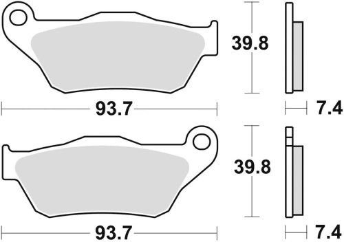 Brzdové destičky, BRAKING (semi-metalická směs SM1) 2 ks v balení M501-192