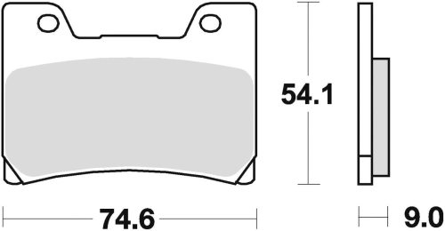 Brzdové destičky, BRAKING (semi-metalická směs SM1) 2 ks v balení M501-132