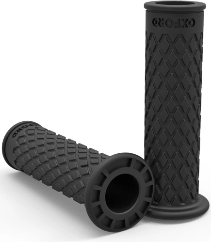 Gripy Retro, OXFORD (černá pryž, tvdost pryže medium, na řidítka o průměru 22 mm, pár) M003-114