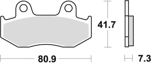 Brzdové destičky, BRAKING (semi-metalická směs SM1) 2 ks v balení M501-105