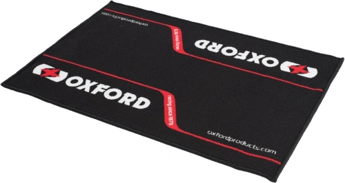 Rohožka před vstupní dveře RACE, OXFORD (černá/bílá/červená, rozměr 90 x 60 cm)