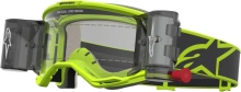 Brýle VISION 5 RORA ROLL-OFF WIDE VISION, ALPINESTARS (žlutá fluo/černá, čiré plexi a roll-off systém) 2027