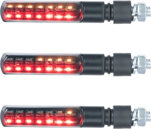 Sekvenční LED blinkry Nightslider 3 v 1, zadní vč. zadních a brzdových světel, OXFORD (sada vč. odporů, pár) M010-056