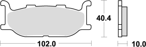 Brzdové destičky, BRAKING (semi-metalická směs SM1) 2 ks v balení M501-139