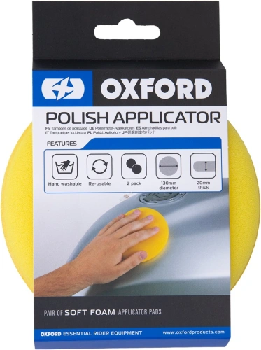 Aplikační pěnové detailingové polštářky, OXFORD (žluté, pár)