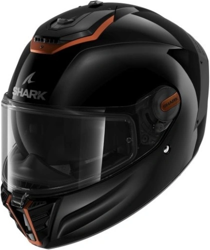 Helma na motorku SHARK SPARTAN RS Blank SP - černá/měděná KCK