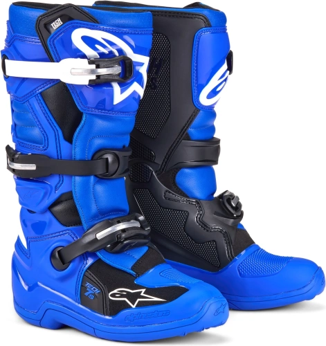 Boty TECH 7 S, ALPINESTARS, dětské (modrá/bílá/černá) 2025