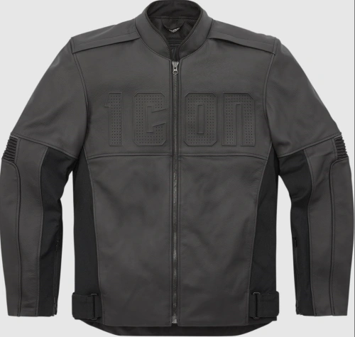 Kožená bunda na motorku Icon Motorhead3 - černá