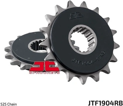 Řetězové kolečko s tlumící gumovou vrstvou pro sekundární řetězy typu 525, JT (16 zubů) M290-4014-16RB