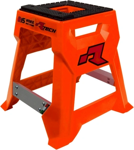 Stojan MX R15 (technopolymer / hliník), RTECH (neon oranžová/černá)
