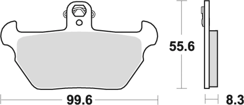 Brzdové destičky, BRAKING (semi-metalická směs SM1) 2 ks v balení M501-134