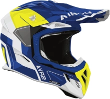 Přilba AVIATOR ACE 2 Shield, AIROH (modro-žlutá lesklá) 2026 (1)