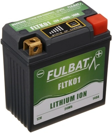 Lithiová baterie  LiFePO4  YT9B-BS FULBAT  12V, 2Ah, 140A, 86x48x90 (pro motocykly KTM, YTX5L-BS/YTX4L-BS) M311-016