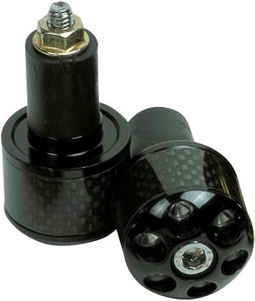 Závaží řídítek Carb Ends 1 s redukcí pro vnitřní průměr 18 mm (vnější 28,6 mm), OXFORD (černé, pár) M003-88