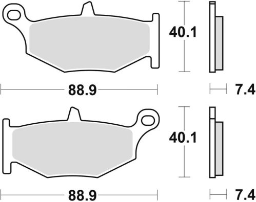 Brzdové destičky, BRAKING (sinterová směs CM56) 2 ks v balení M501-286