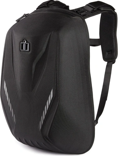 Zpevněný batoh na motorku Icon Speedform, objem 20 l. - černá