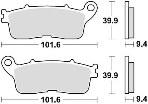 Brzdové destičky, BRAKING (sinterová směs CM56) 2 ks v balení M501-290