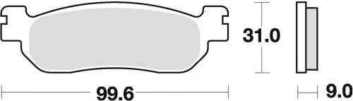 Brzdové destičky, BRAKING (semi-metalická směs SM1) 2 ks v balení M501-160