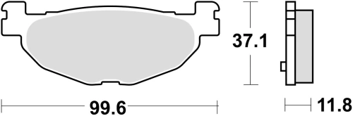 Brzdové destičky, BRAKING (semi-metalická směs SM1) 2 ks v balení M501-185