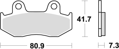 Brzdové destičky, BRAKING (sinterová směs P30) 2 ks v balení M501-309