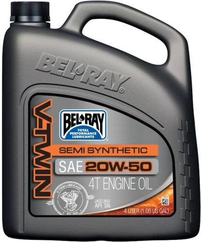 Motorový olej Bel-Ray V-TWIN SEMI SYNTHETIC 20W-50 4 l