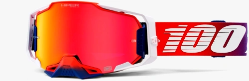 ARMEGA 100% brýle Factory, HIPER červené chrom plexi