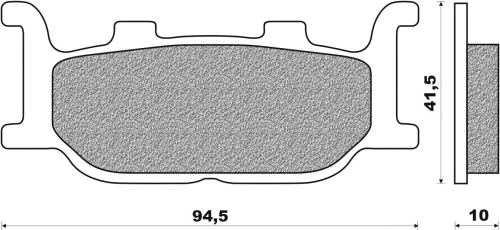 Brzdové destičky (směs SCOOTER ELITE SINTERED) NEWFREN (2 ks v balení) M502-630