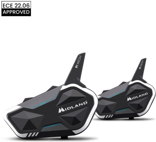 Sada dvou Mesh interkomů pro 2 přilby MIDLAND C1585.01 R1
