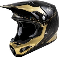 Přilba FORMULA S CARBON, FLY RACING - USA (černá/zlatá)