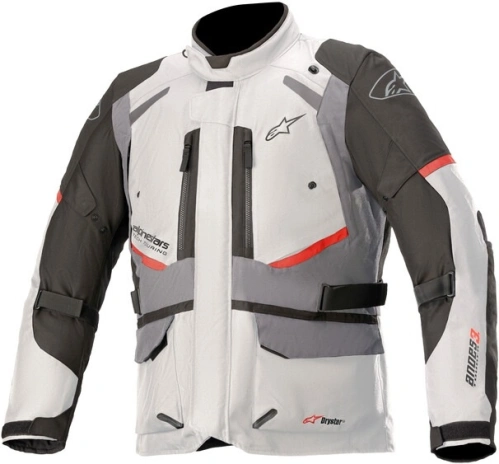 Bunda ANDES DRYSTAR, TECH-AIR 5 kompatibilní, ALPINESTARS (světle šedá/tmavě šedá/černá/červená) 2023