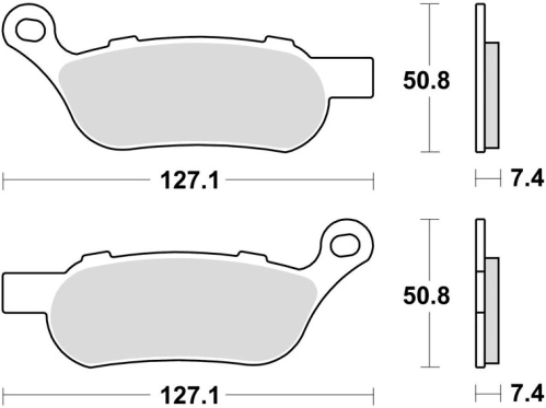 Brzdové destičky, BRAKING (sinterová směs CM88) 2 ks v balení M501-341