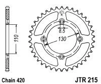 Řetězová rozeta JT JTR 215-56 56 zubů, 420 JTR215.56 727.45.90