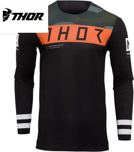 MX dres Thor Prime Status (černá/oranžová/camo)