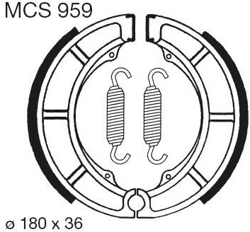 Brzdové čelisti LUCAS MCS 959 786.09.59