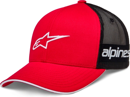 Kšiltovka BACK STRAIGHT HAT 2022, ALPINESTARS (červená/černá)