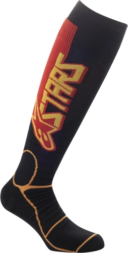 Ponožky MX PRO SOCKS 2022, ALPINESTARS (černá/žlutá/mandarinka)
