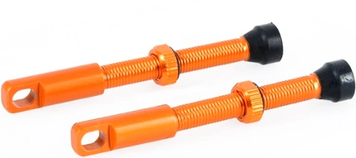 Ventilek pro bezdušové aplikace, OXFORD (oranžová, vč. čepičky, slitina hliníku, délka 48 mm)