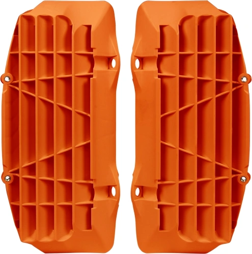Žaluzie chladiče KTM, RTECH (oranžové, pár) M400-1000