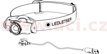 LED LENSER MH5 - outdoorová dobíjecí čelovka černo-šedá, dosvit 180 m, záruka 7 let (3)