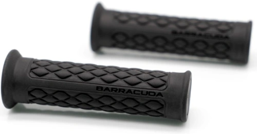 Motocyklové rukojeti Barracuda Basic Classic 120mm, na řidítka 22 mm (7/8") - černá (pár) guma, délka 120mm, bez uchycení lanka plynu