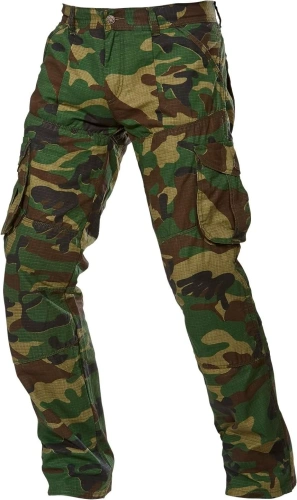 Kalhoty Biker Jeans Terry - camuflage 38/34(XL/54)