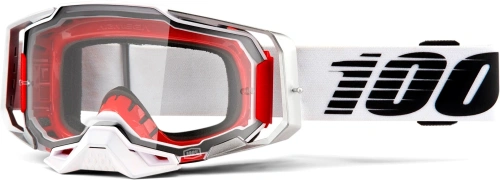 Brýle ARMEGA Lightsaber, 100% (čiré plexi s čepy pro slídy)